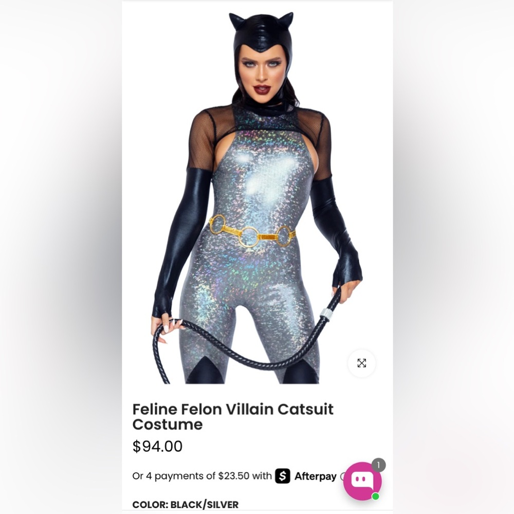 NWT Catwoman Leg Avenue Feline Felon size small - Picture 4 of 6